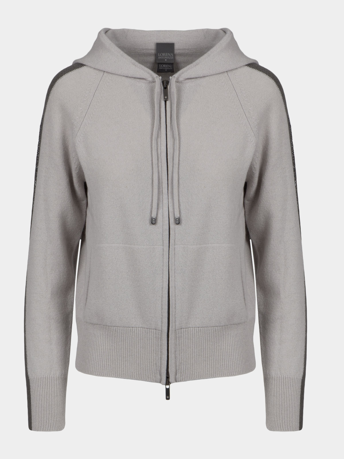 KNITTED SWEATSHIRT WITH HOOD