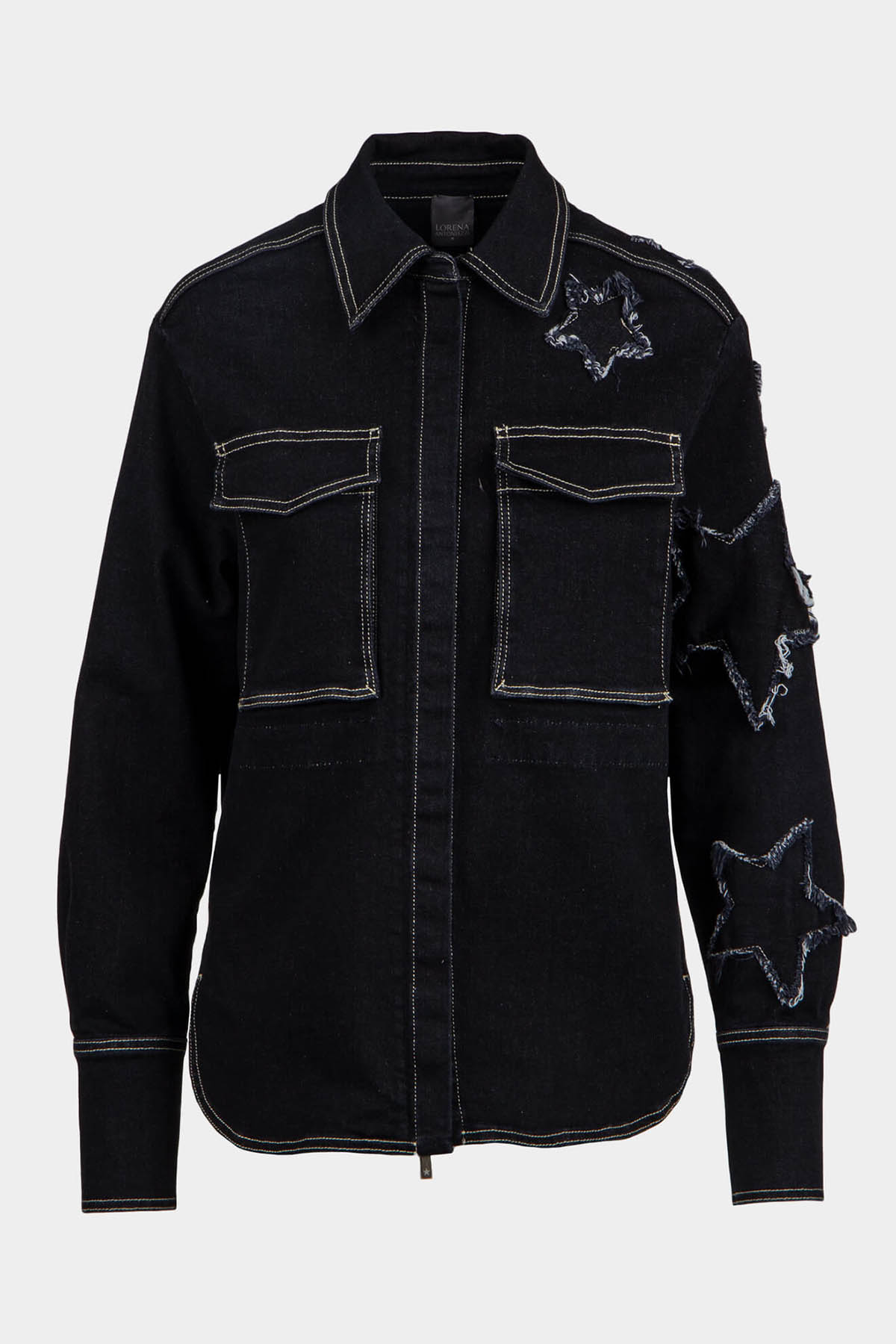 EMBROIDERED JEANS SHIRT