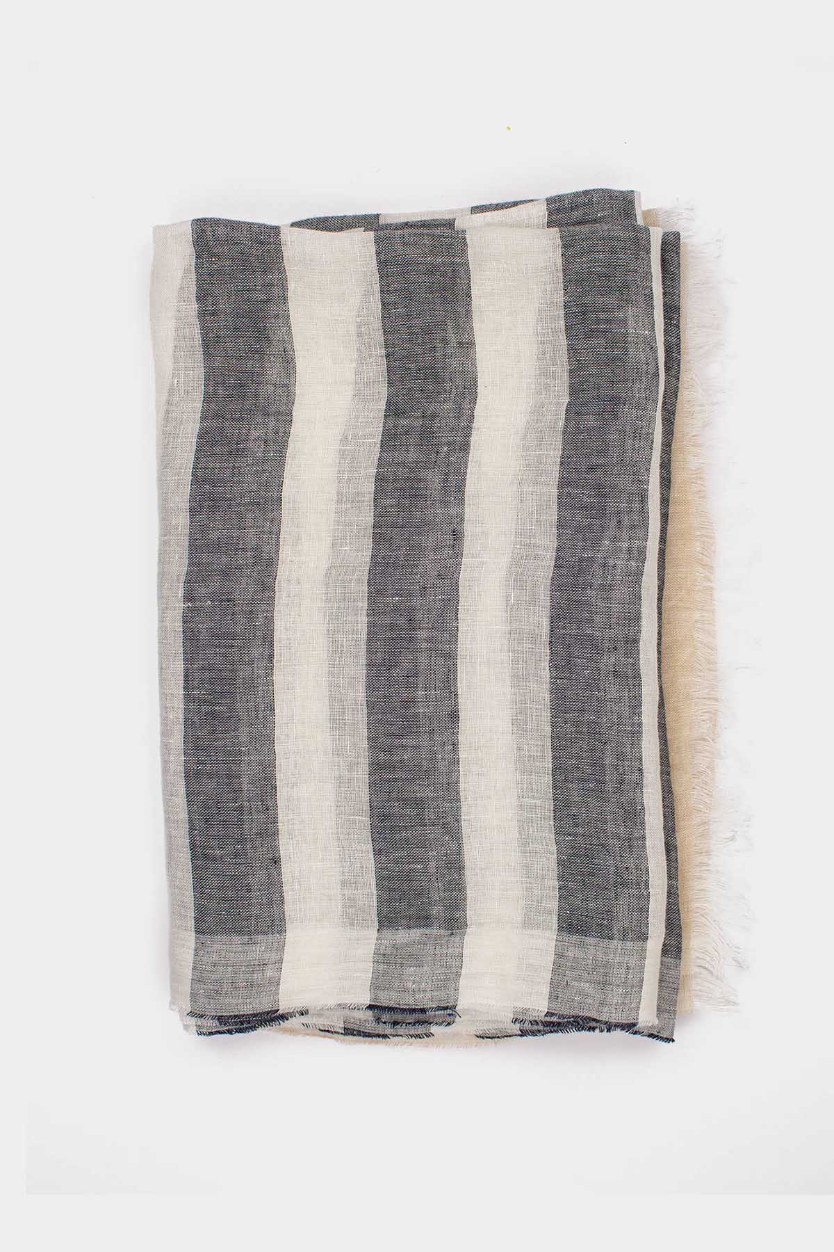 LINEN AND SILK FOULARD