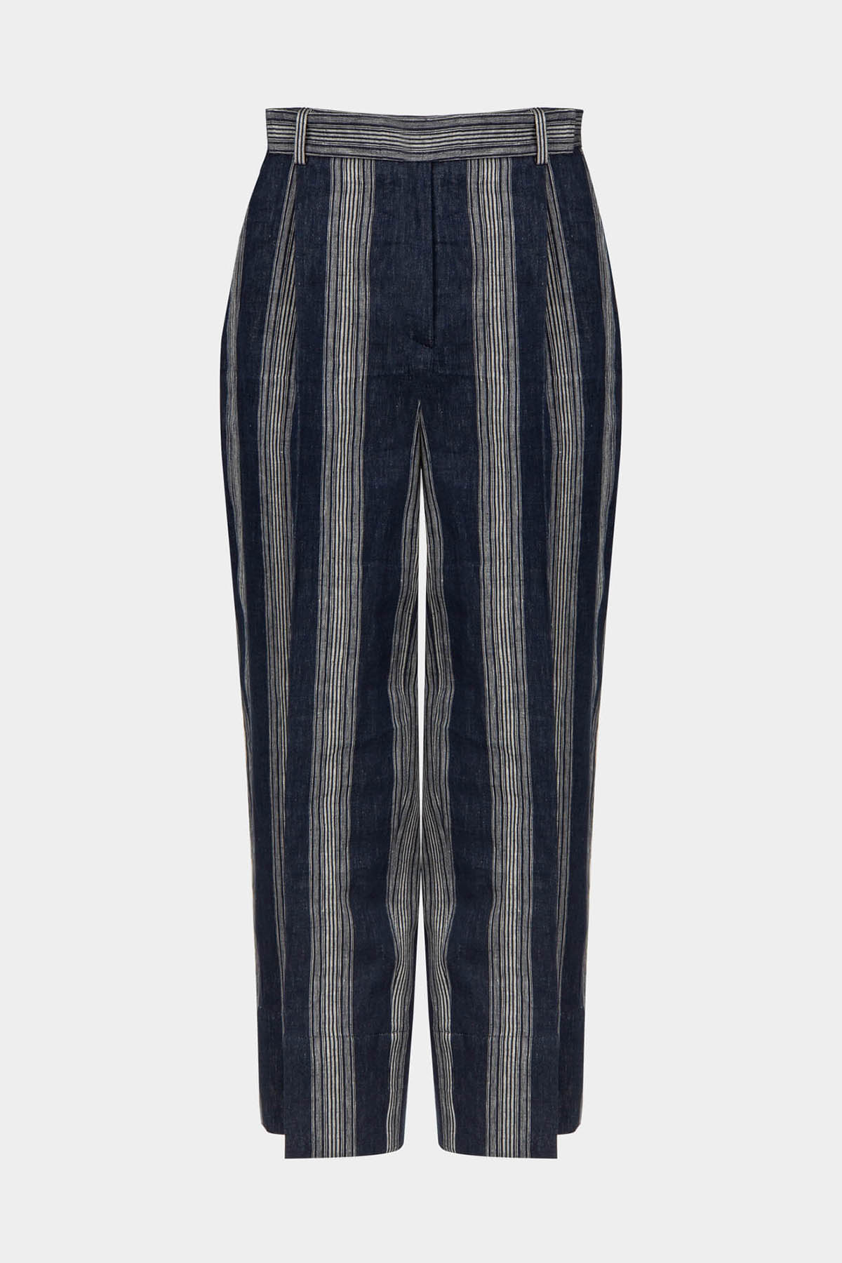 CROPPED LINEN TROUSERS
