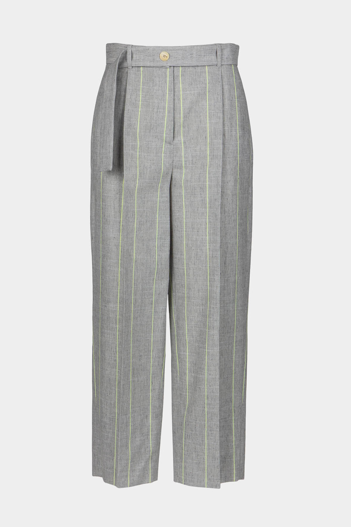 PINSTRIPE WOOL TROUSERS